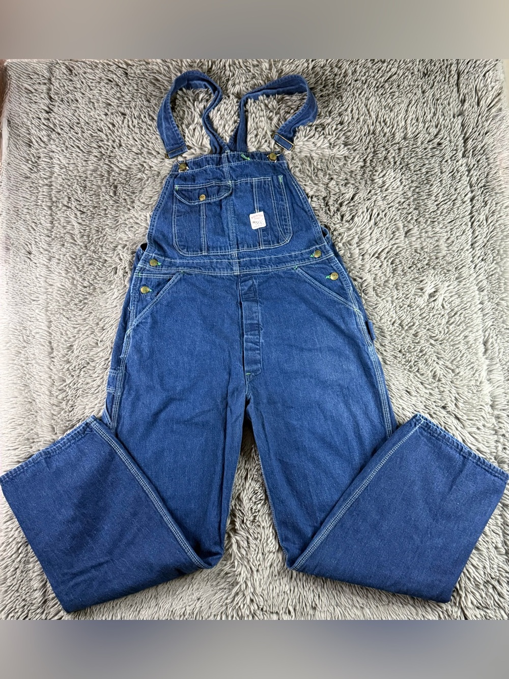 Pointer Brand Vintage Denim Overalls Men’s Carpenter Workwear USA approx 34x30
